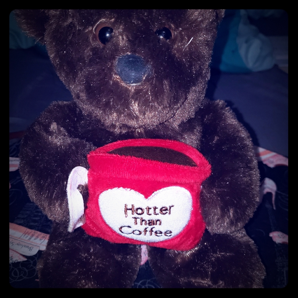 🔴10/$10. Teddy bear hotter than coffee